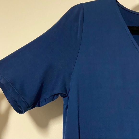 Anthropologie Dolan Left Coast Collection Blue Stretch Jersey Slinky Dress XS - Picture 3 of 7